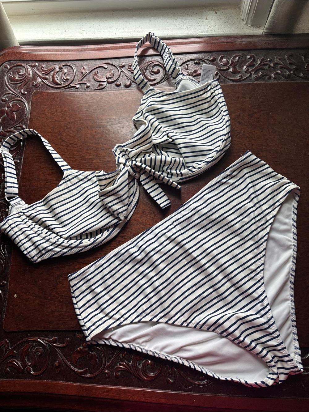 34H (tag says L) two piece bathing suit with XL bottom by Freya